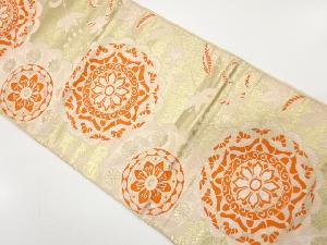 アンティーク　華紋織り出し袋帯（材料）